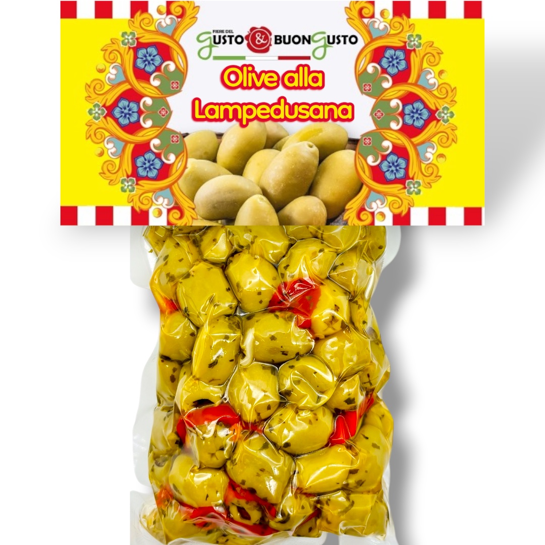 Oliwki zielone Lampedusana 500g - bez pestek - Prosto z Włoch!