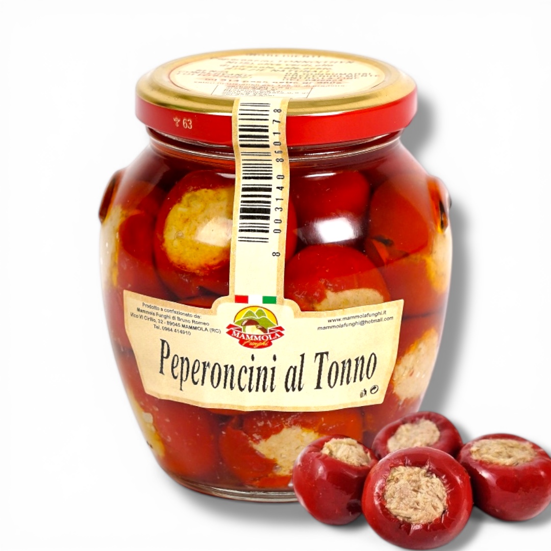 Peperoncino al Tonno - Papryczki nadziewane tuńczykiem (300g)